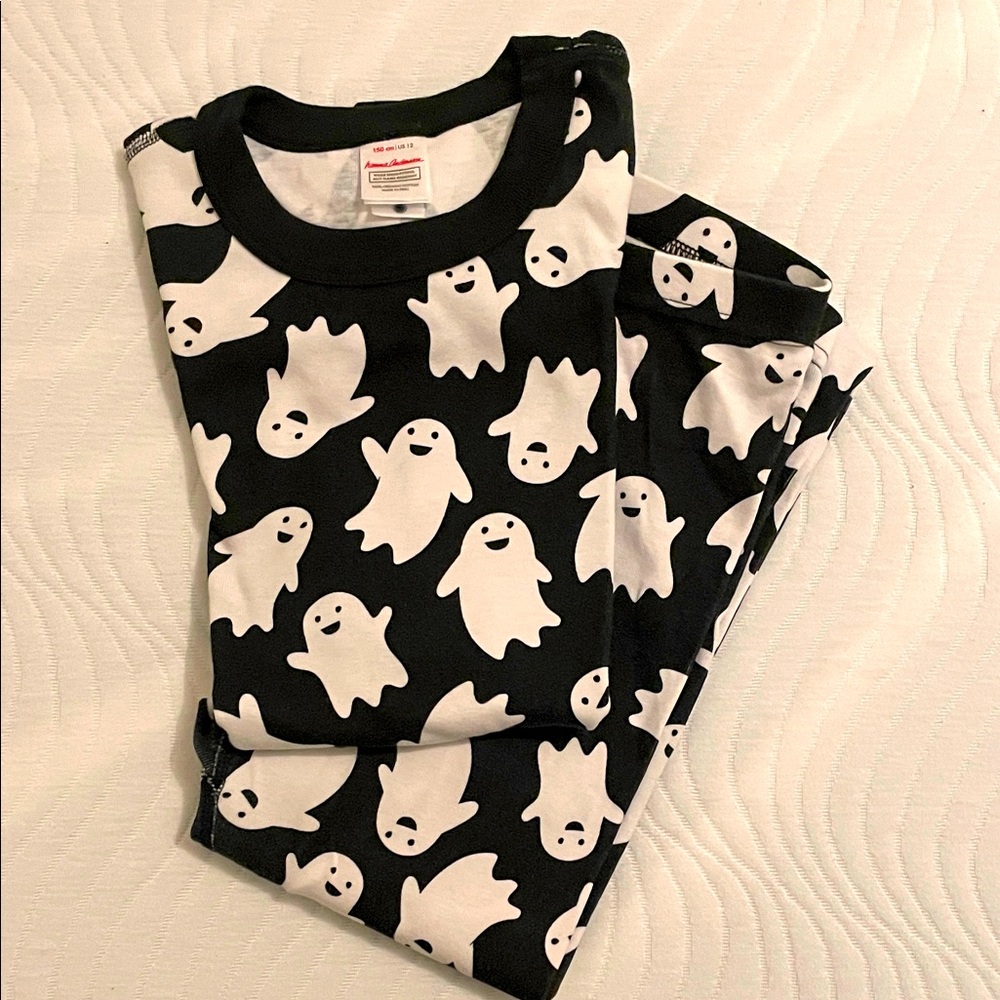 Halloween pajamas, ghost pajamas, size 12